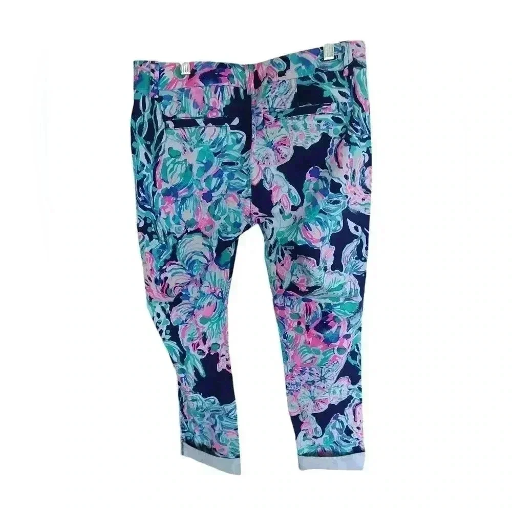 Lilly Pulitzer CALLAHAN CHINO Bright Navy Caught Up